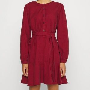Gap Red Black Houndstooth Dress